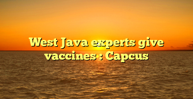 West Java experts give vaccines : Capcus
