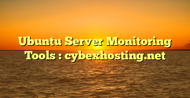 Ubuntu Server Monitoring Tools : cybexhosting.net